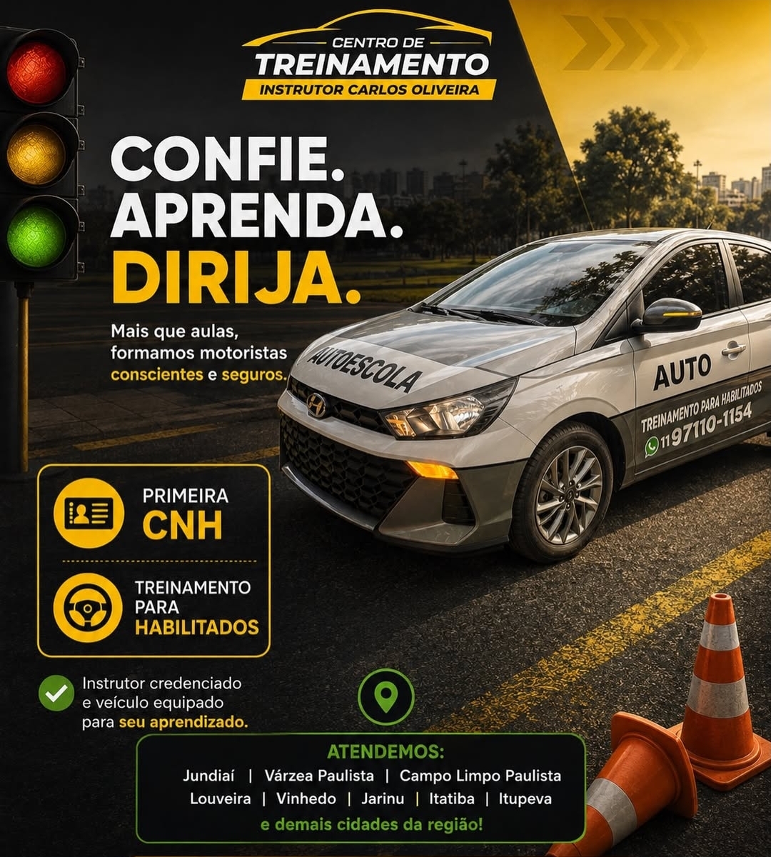 Imagem de um carro sendo dirigido em uma estrada, simbolizando liberdade e confiança na direção